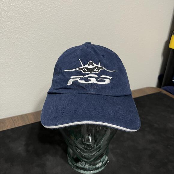 Lockheed Martin F-35 Hat Cap Strap Back Men Dad Jet Embroidered Skunk Works RARE